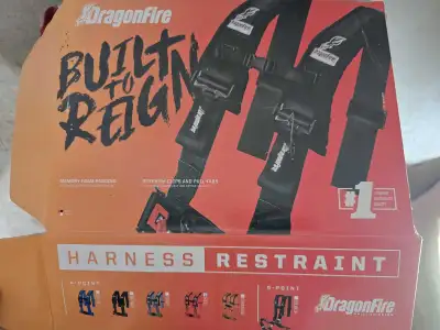 (X2) DragonFire 4 Point Harness 1 was used and the other is brand new. I bought these and never used...
