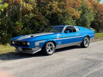 1972 Mustang Mach 1. 73,000 miles. H code 351 Cleveland, automatic, 9 inch diff. Extensive recent en...