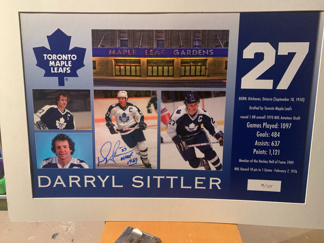 One of a Kind Darryl Sittler  in Arts & Collectibles in Markham / York Region