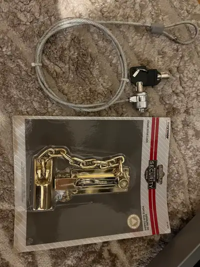 Brand new Chain door lock & notebook laptop computer lock, View more