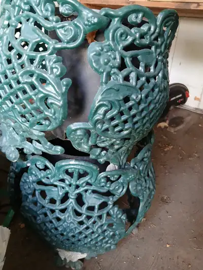 2 Metal planter pots, View more