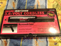 Screwdriver 3.6 volt cordless