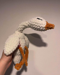Crochet Sleeping Goose Plushie