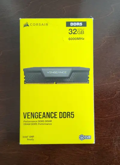 DDR5 32GB (2x16GB) 6000mhz Corsair Vengeance non-RGB NEW, View more