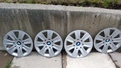 BMW Wheel Covers, 17 inch, good shape, like new. Asking $60 Tire cable link, used, asking $25