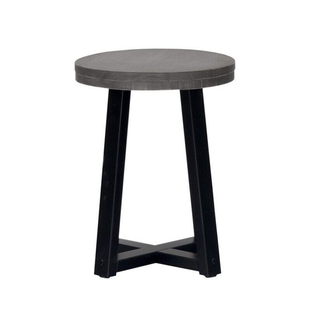 18" Distressed Wood Kitchen Stool - Gray in Chairs & Recliners in Kitchener / Waterloo - Image 4