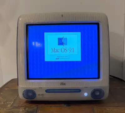 Vintage Apple iMac G3 (Indigo Blue) Working (Mac OS 9.1), View more