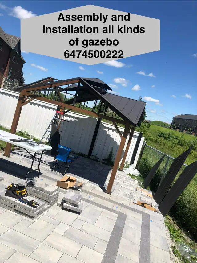 assembly of gazebo in Outdoor Tools & Storage in Markham / York Region - Image 7