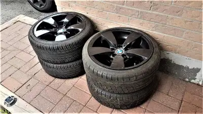BMW 5 SPOKE RIMS W/TIRES, View more