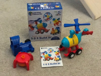 Learning Resources 1-2-3 Build It! Rocket-Train-Helicopter