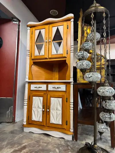 ✅Encoignure Vaisselier d’angle, meuble Bar, garde manger, bar, View more