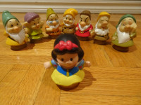 Mattel LITTLE PEOPLE Blanche-Neige 7 NAINS Snow White 7 DWARFS