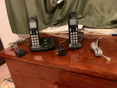 Panasonic Cordless phone pair, View more