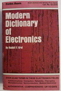 Radio Shack Modern Dictionary Of Electronics By Rudolf  F. Graf