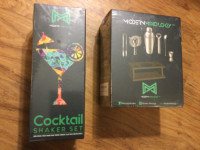 Modern Mixology portable barware sets, new in plastic