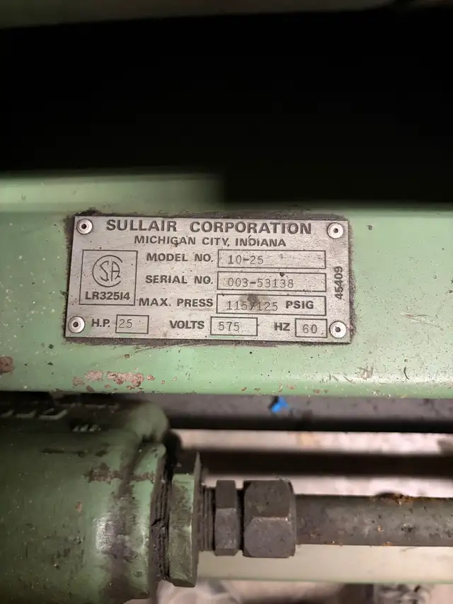 Compresseur Sullair 10-25 25HP compressor in Other in Drummondville - Image 8