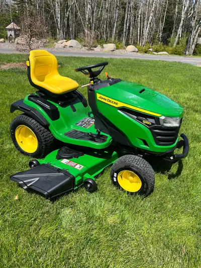 Basically brand new rider with 1 hour on it comes with 2 year warranty ( goes with vin ) 54” cutting...