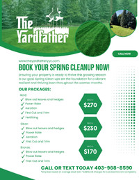 Yardfather Lawn Care Spring Clean-ups