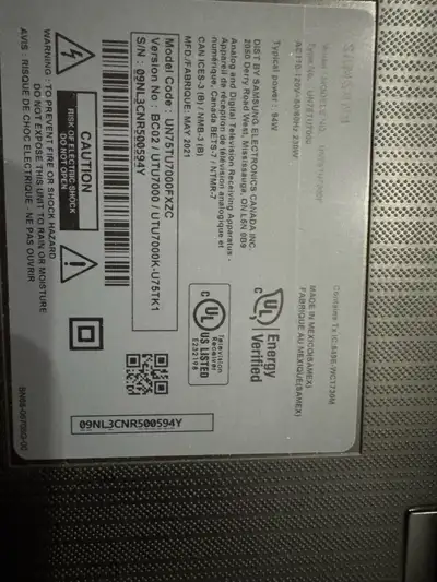 Samsung UN75TU7000F 75-inch TV, View more