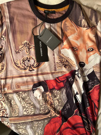 Dolce & Gabbana Dressing Gown Fox T-Shirt