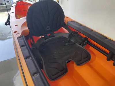 Use a handful of times when kids were little. In garage storage last 8yrs or so. Hybrid style kayak,...
