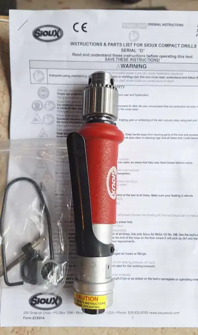 New Sioux 1420 Air Drill divison of Snap-On, View more