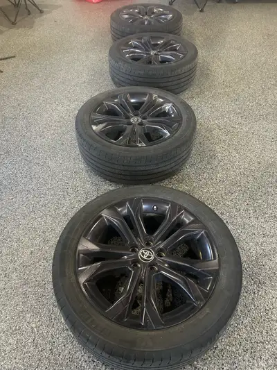 Michelin Primary tires 235/50 R 20. Rims and tires come with TPU. Used but still have plenty of trea...
