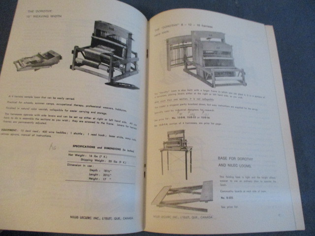 NILUS LECLERC WEAVING LOOMS CATALOG NO. 170-PRICE LIST-10/1969 dans Art et objets de collection  à Laval/Rive Nord - Image 4