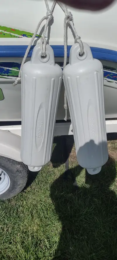 Attwood Boat Fenders x 2 Approximately 18" x 6" dia. They came with the boat & they are just too big...