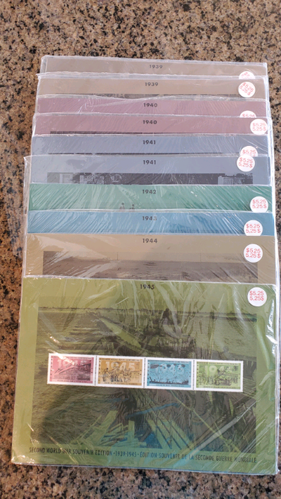 Comes as seen in pictures. These are all brand new and still sealed in plastic (except 1 of the 1941...