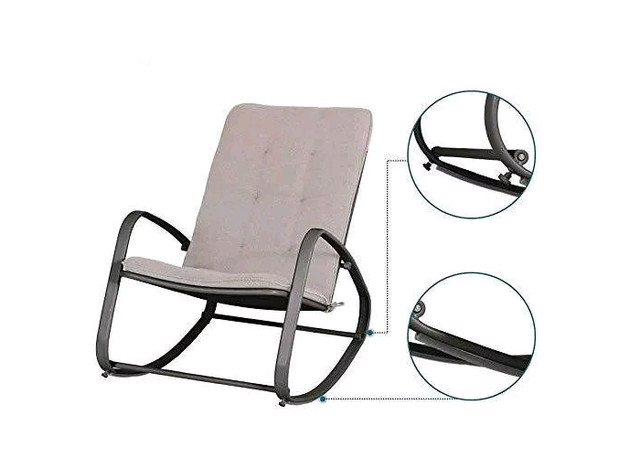New 3 pc Patio Modern Rocking Chair - Blue- Captiva Designs in Patio & Garden Furniture in Mississauga / Peel Region - Image 3