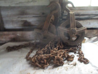 Vintage One Ton Differential Chain Hoist Block Pulley