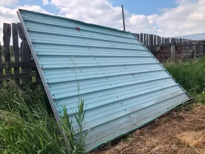 13 x10 shed doors . Could use for doors again or wind break , etc . $400 obo