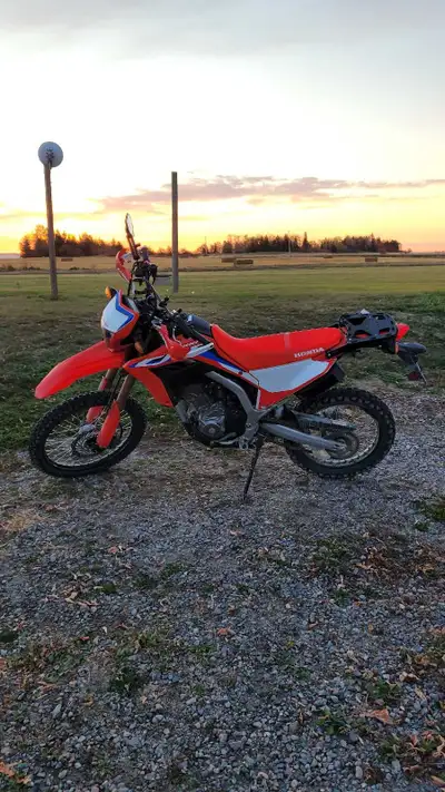 Beautiful Bike with 2500kms. Is a 2023 with warranty till may. Is street legal but crurrently has br...