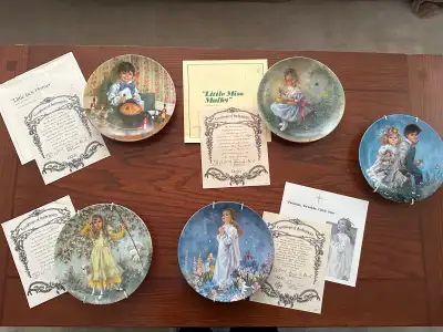 Mother Goose Nursery Rhymes collector plates, View more