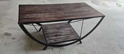 beautiful wood and steel coffee stable- Metro look and feel, View more