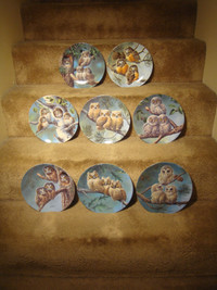Baby Owls of North America Series Plates