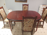 Dining table and chairs for sale