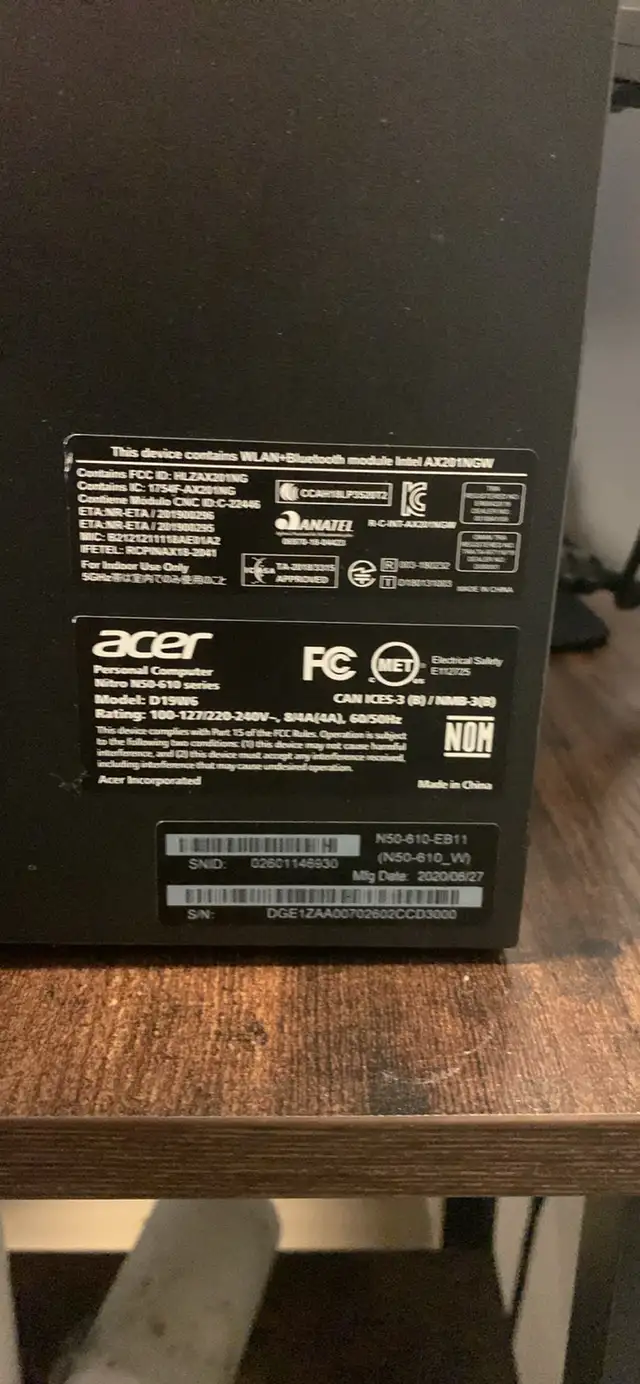 Acer Nitro N50 Gaming Desktop in Desktop Computers in Oshawa / Durham Region - Image 5