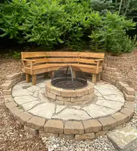 FIRE PIT BENCH