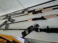 Lots of hihger end fishing rods and reels