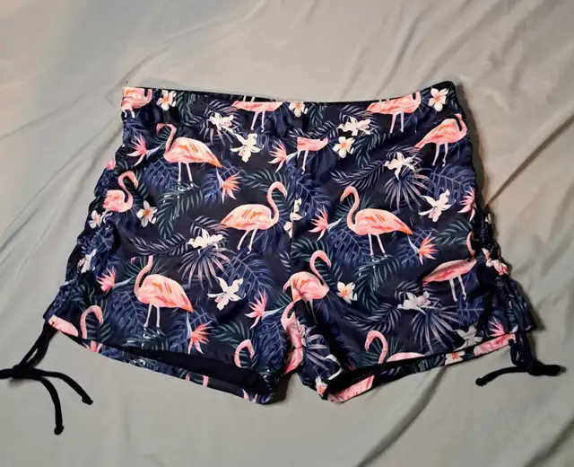 NEW Purple Tankini 2pc Swimsuit w/Flamingo Boy Shorts - XXL in Women's - Other in Edmonton - Image 8