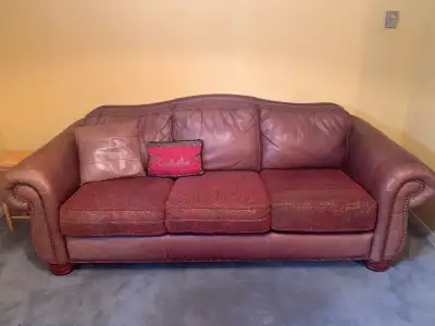LAZY BOY OVERSIZED LEATHER SOFA, View more