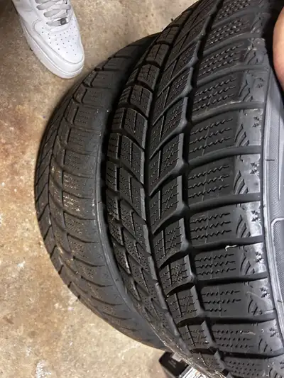 2 Winter tires Great condition, great thread Don’t have the car anymore $100 OBO both