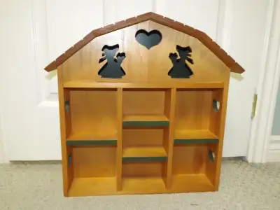 Hand Crafted Antique Wooden Wall Shelf, View more