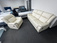 Brand New Genuine Leather  Three Pieces Recliner Set for sale -