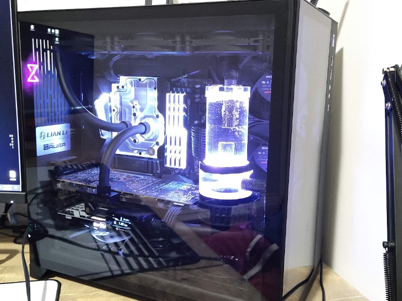 Custom Open Loop system. AMD nVidia 5600X Desktop Computers