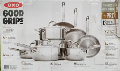 OXO Good Grips 13 Pieces Stainless Steel Cookware Set, View more