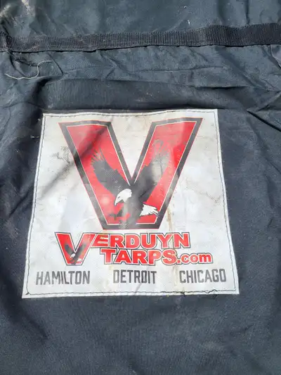 For sale 20 X 22 ft heavy duty semi tarp. 2 inch D rings every 2 ft. Very heavy material. - 40 cold...