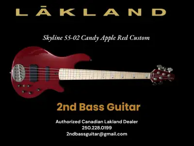 Lakland Skyline Candy Apple Red 55-02, View more